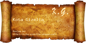 Kota Gizella névjegykártya
