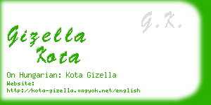 gizella kota business card